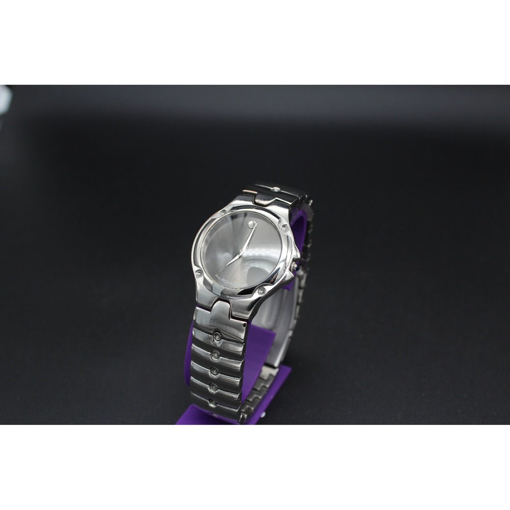 Vintage Movado SE Sports Quartz Watch Stainless Steel Full Bracelet New Crystal